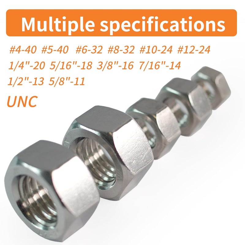 HXCOMET Store 3/4"-10 Hex Nuts (18pcs), 304 Stainless Steel (18-8), Hardware, UNC, Coarse Thread - Image 3